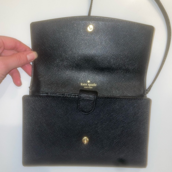 Kate spade black crossbody bag with gold details - coin purse and card holder - Picture 4 of 9